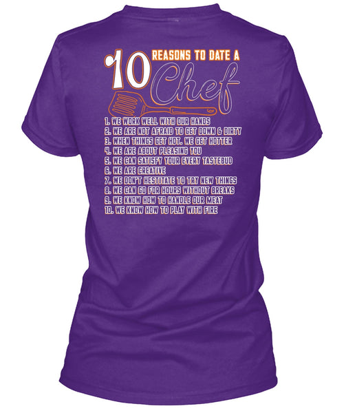 10 Reasons To Date A 10 Chef T Shirt, Play With Fire T Shirt