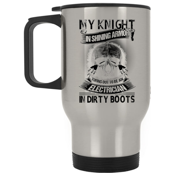 Cool Electricians Travel Mug, To Be An Electrician In Dirty Boots Mug