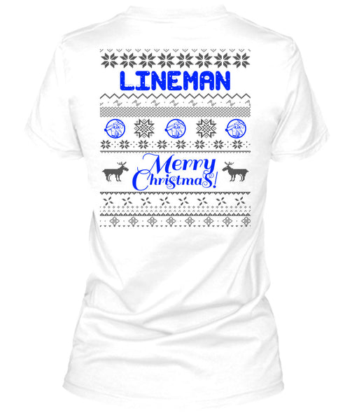 Lineman Merry Christmas T Shirt, I Love Lineman T Shirt