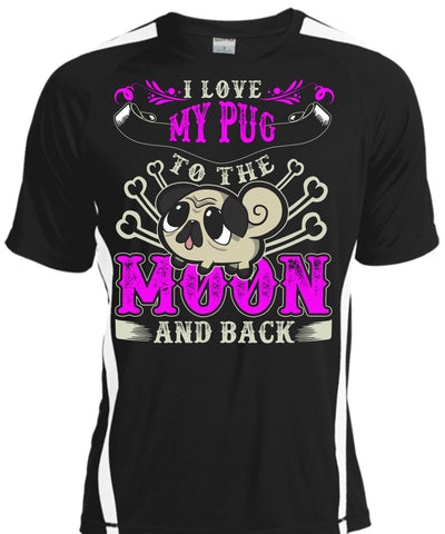 A black t-shirt with the shopify logo