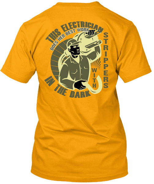 This Is Electrician T Shirt, In The Dark T Shirt