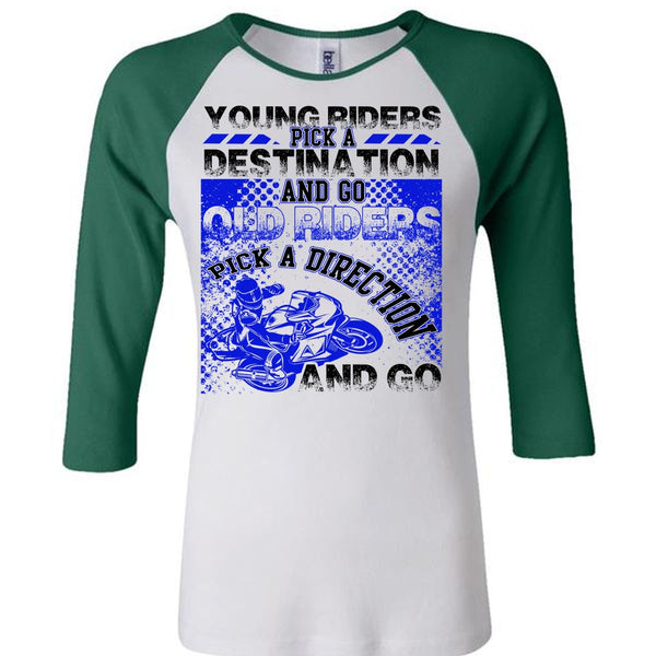 Go Old Riders Pick A Direction T Shirt, I Love Biking T Shirt, Awesome T-Shirts