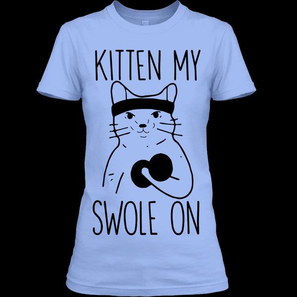 A black t-shirt with the shopify logo