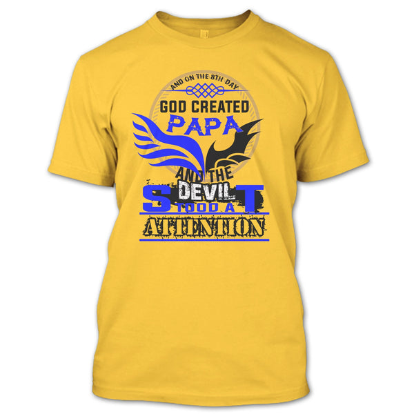 A black t-shirt with the shopify logo