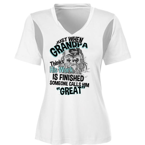 Grandpa Thinks His Work Is Finished T Shirt, I Love Grandpa T Shirt, Awesome T-Shirts