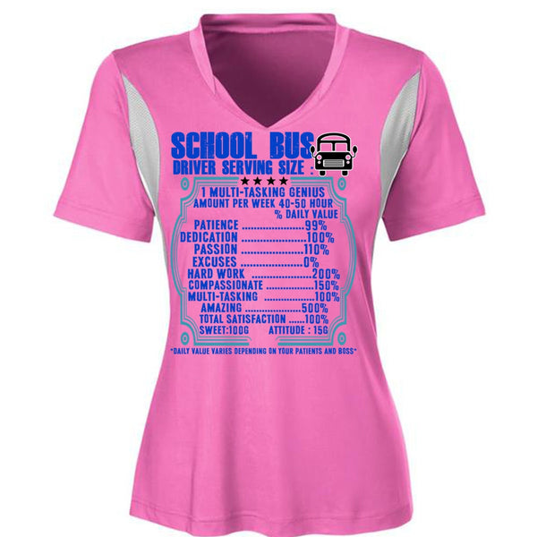 School Bus Driver Serving Size T Shirt, I Love Bus T Shirt