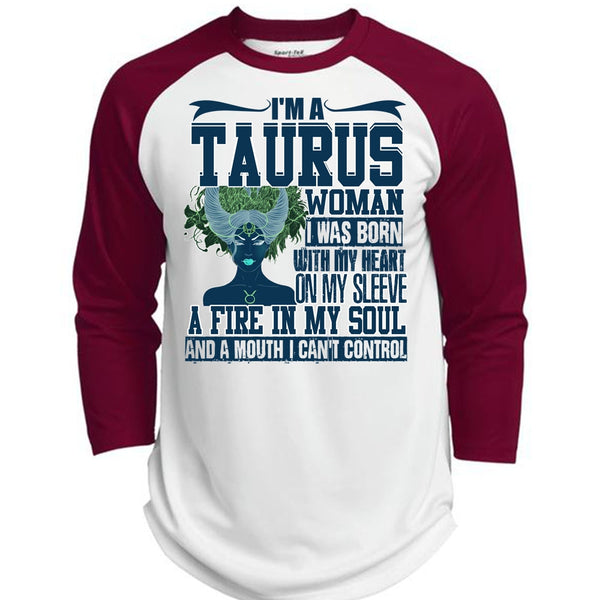 I'm A Taurus Woman T Shirt, I Love Taurus T Shirt, Awesome T-Shirts  (Polyester Game Baseball Jersey)