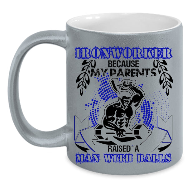 Cool Gift For Ironworkers Coffee Mug, Ironworker Accent Mug