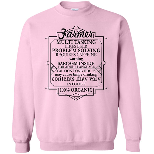 Coolest Farmer T Shirt, Farmer Multi Tasking Sweatshirt