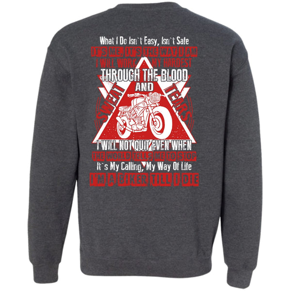 I Will Work My Hardest T Shirt, I Love Biking Sweatshirt