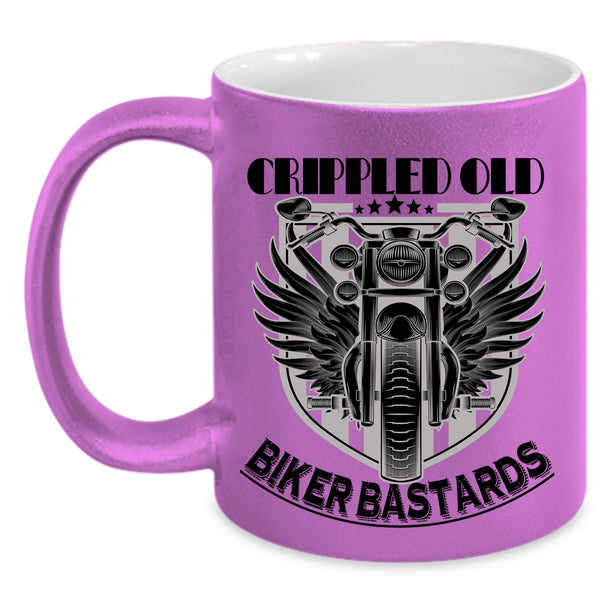 Biker Bastards Coffee Mug, Crippled Old Accent Mug