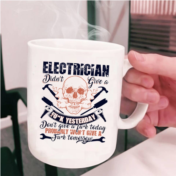 Cool Gift For Electricians Coffee Mug, Electrician Cup