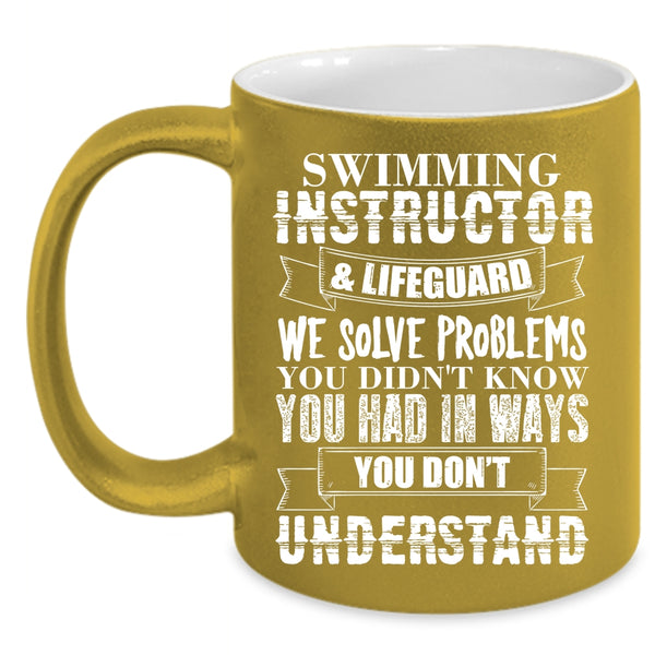 Swimming Instructor And Lifeguard Coffee Mug, Cool Instructor Coffee Cup