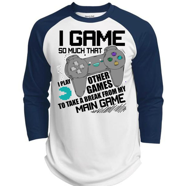 I Game T Shirt, I Love Gaming T Shirt, Awesome T-Shirts  (Polyester Game Baseball Jersey)