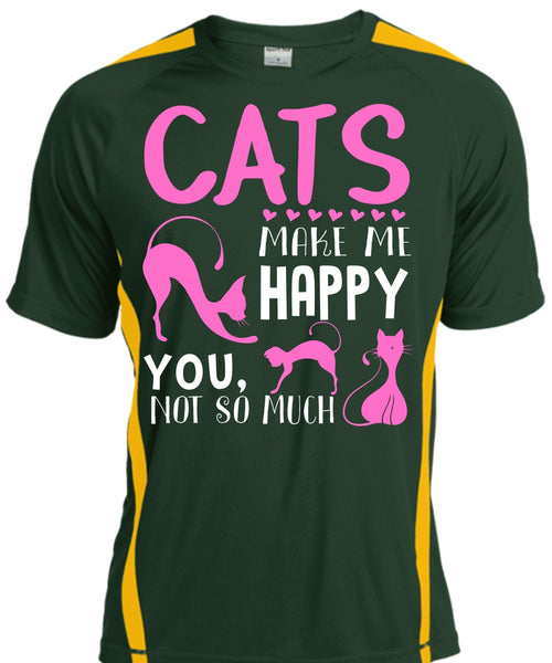 Cats Make Me Happy T Shirt, Pets T Shirt, I Love Cat T Shirt