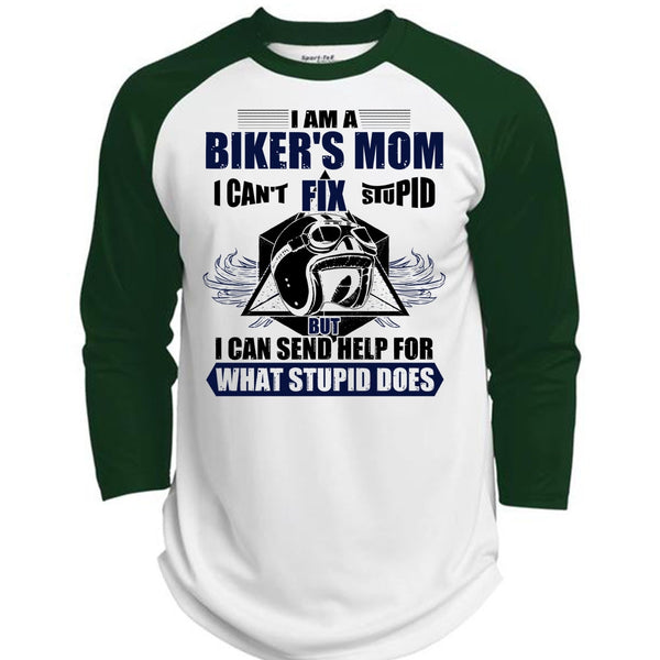I Am A Biker's Mom T Shirt, I Love Biking T Shirt, Awesome T-Shirts  (Polyester Game Baseball Jersey)