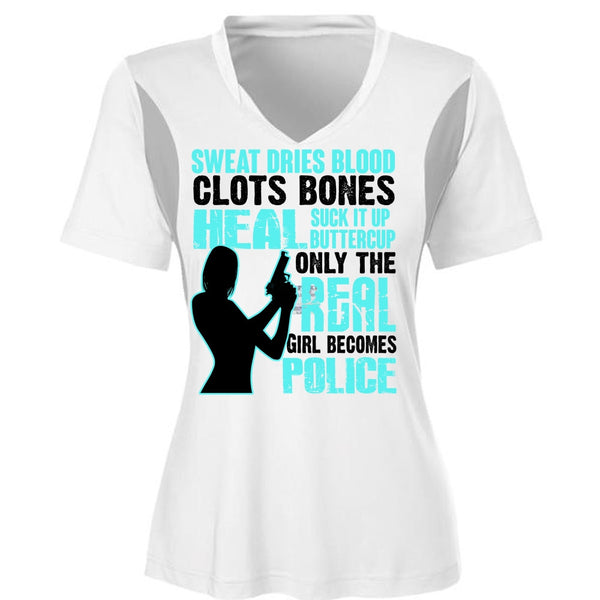 Only The Real Girl Becomes Police T Shirt, I Love Police T Shirt, Awesome T-Shirts