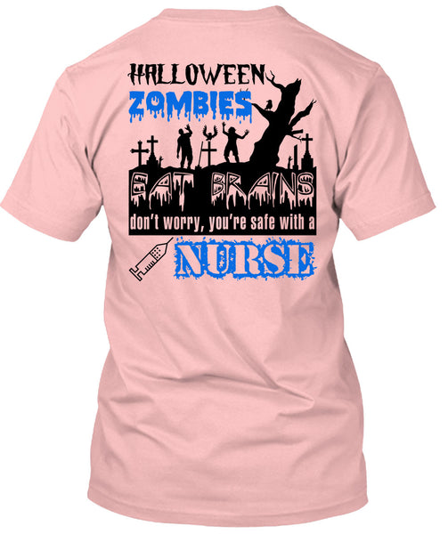 Halloween Zombies Eat Brains T Shirt, Wait For Halloween T Shirt