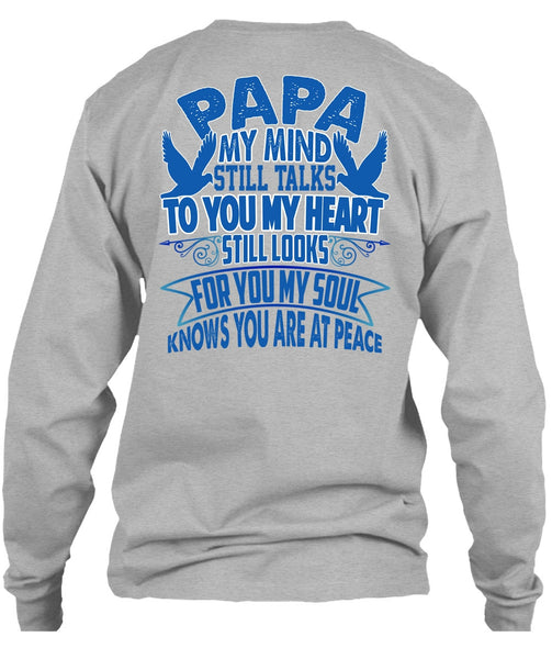 Papa My Mind Still Talks T Shirt, I Love Papa T Shirt