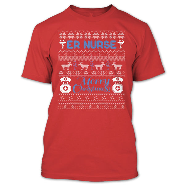 Er Nurse T Shirt, Merry Christmas T Shirt