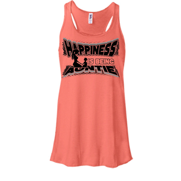 Happiness Is Being Autie T Shirt, Gift For Aunt Tank Top