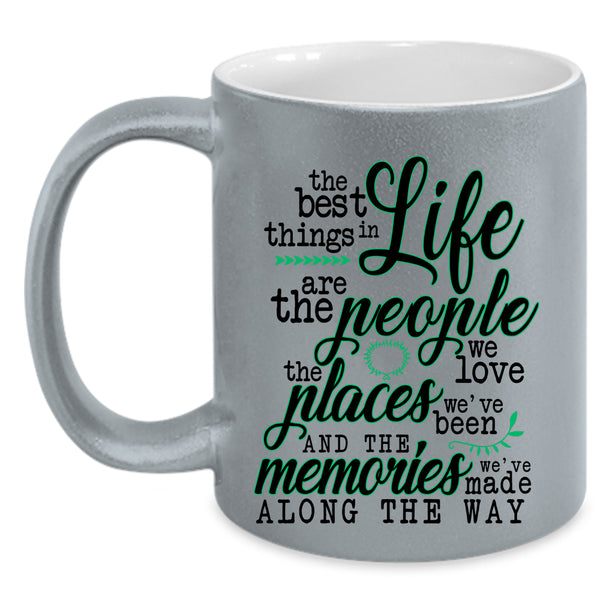 Cute Gift Coffee Mug, The Best Things In Life Accent Mug