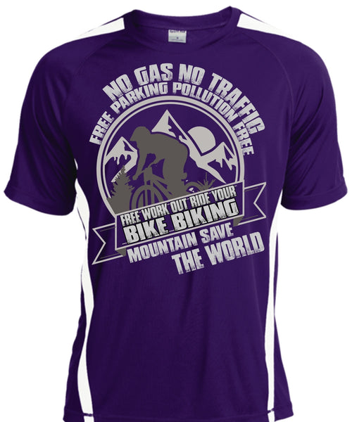 Ride Your Bike Biking T Shirt, Mountain Save The World T Shirt, Cool Shirt
