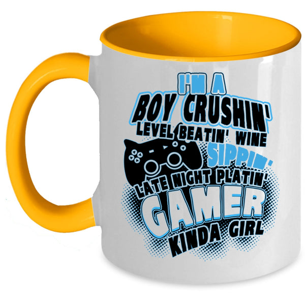 Camper Kinda Girl Coffee Mug, I'm A Boy Crushing Accent Mug