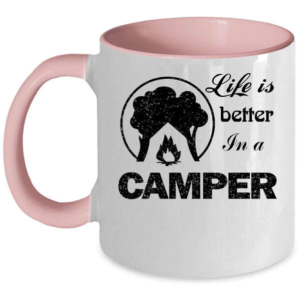 Awesome Camper Coffee Mug, Life Is Better In A Camper Accent Mug