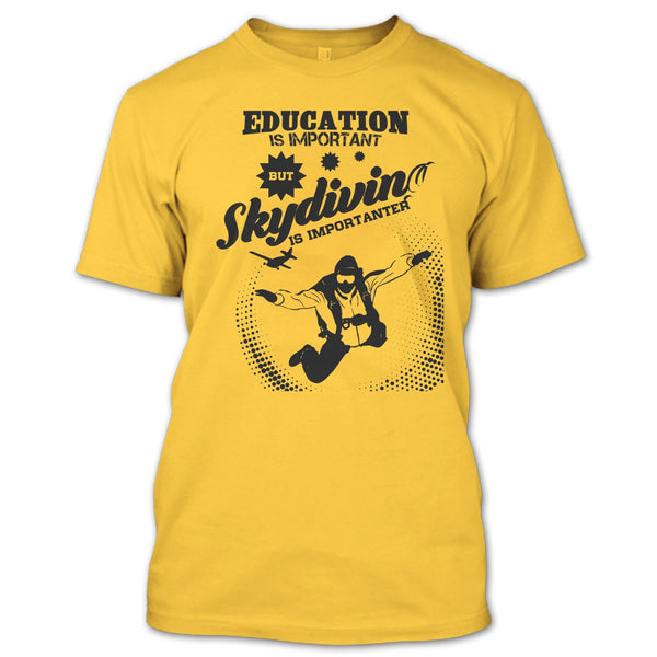 A black t-shirt with the shopify logo