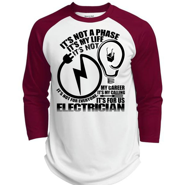 It's For Us Electrician T Shirt, I Love Electrician T Shirt, Awesome T-Shirts  (Polyester Game Baseball Jersey)