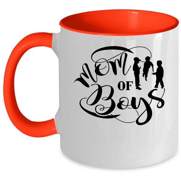 I Love My Son Coffee Mug, Mom Of Boys Accent Mug