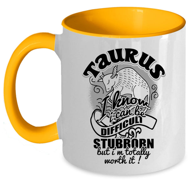 Birthday Gift For My Daughter Coffee Mug, Taurus Accent Mug