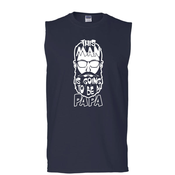 This Man Is Going To Be A Papa T Shirt, Coolest Papa T Shirt, Cool T Shirt (Men's Cotton Sleeveless)