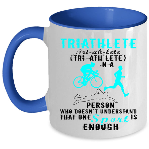 Cool Gift For Triathlete Coffee Mug, Triathlete Accent Mug