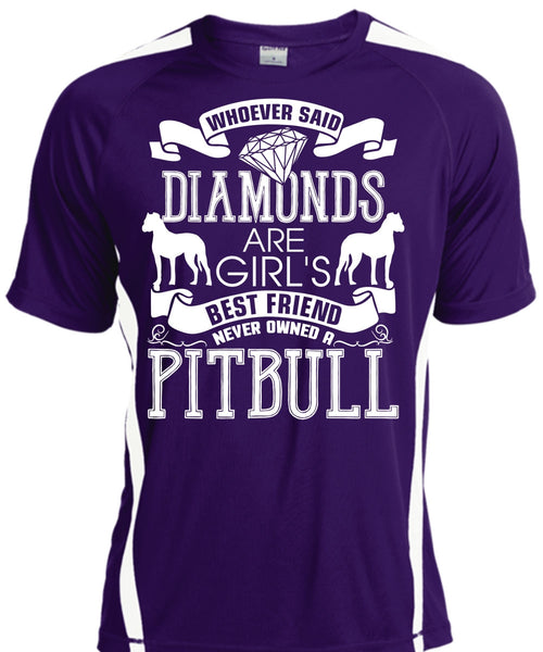 Never Owned A Pit Bull T Shirt, Diamonds Are Girl's Best Friend T Shirt, Cool Shirt