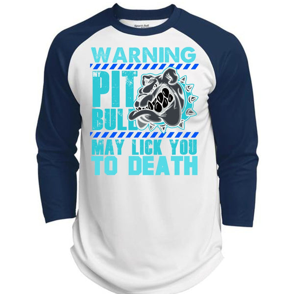 Warning My Pit Bull T Shirt, My Favorite T Shirt, Awesome T-Shirts  (Polyester Game Baseball Jersey)