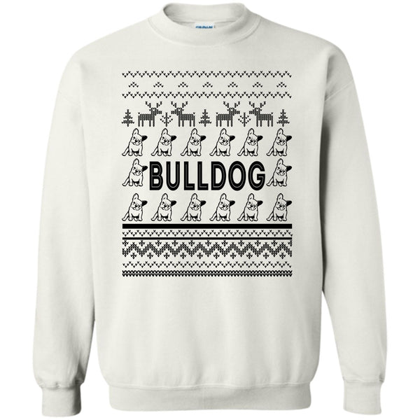 Dog Merry Christmas T Shirt, Bulldog Sweatshirt