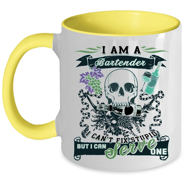 Cool Gift For Bartender Coffee Mug, I Am A Bartender Accent Mug