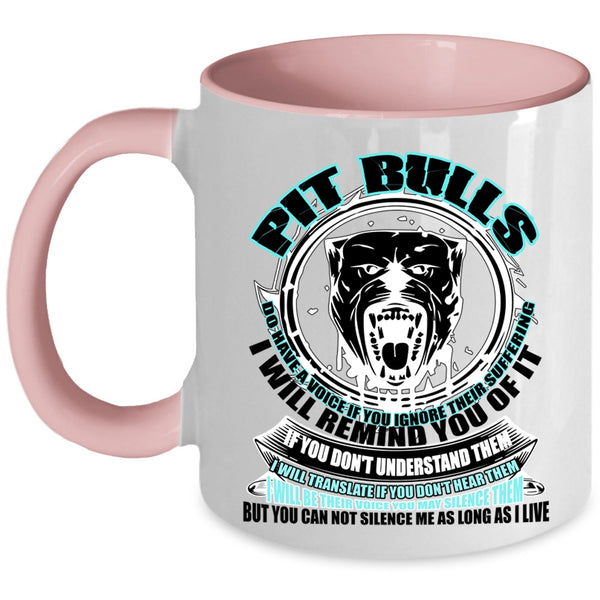 Cool Gift For Pitbull Owner Coffee Mug, Pit Bulls Accent Mug
