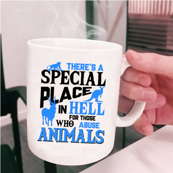 Abuse Animals Coffee Mug, There's A Special Place Cup