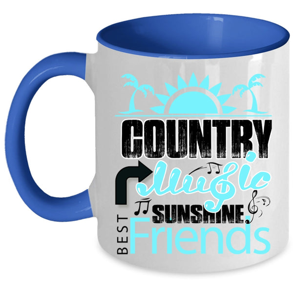 Best Sunshine Friends Coffee Mug, Country Music Accent Mug