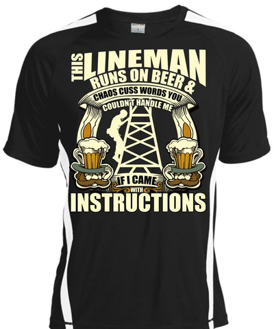 A black t-shirt with the shopify logo