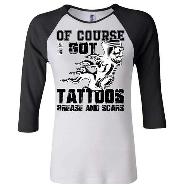 I Got Tattoos Grease T Shirt, Being A Mechanic T Shirt, Awesome T-Shirts