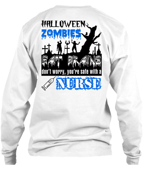 Halloween Zombies Eat Brains T Shirt, Wait For Halloween T Shirt