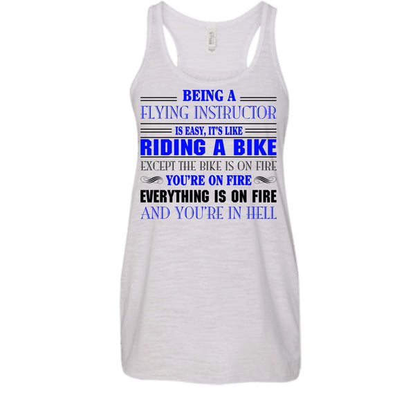 Being A Flying Intructor Shirt, It's Easy It's Like A Riding A Bike Shirt