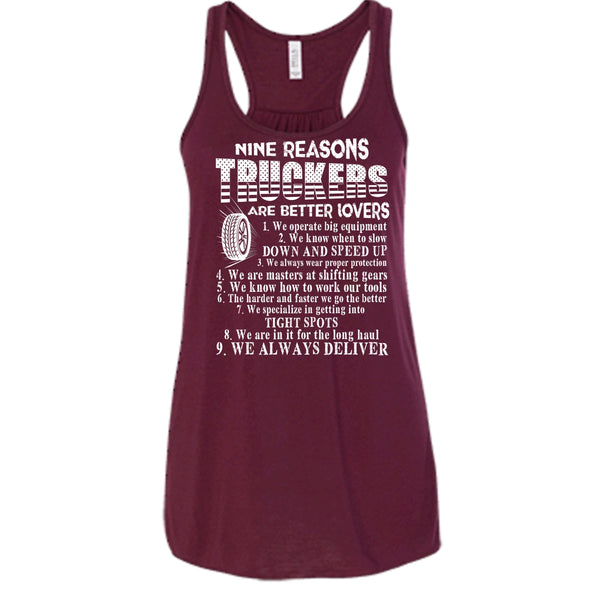 Nine Reasons Truckers T Shirt, Coolest Trucker T Shirt, Cool T Shirt