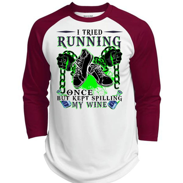 I Tried Running T Shirt, I Love Running T Shirt, Awesome T-Shirts  (Polyester Game Baseball Jersey)