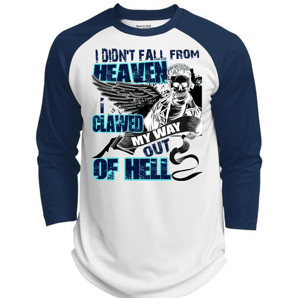 I Didn't Fall From Heaven T Shirt, I Love My Life T Shirt, Awesome T-Shirts  (Polyester Game Baseball Jersey)