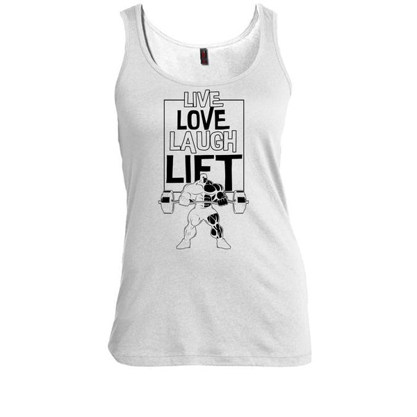 Live Love Laugh Lift T Shirt, Gift For Gymmer Tank Top